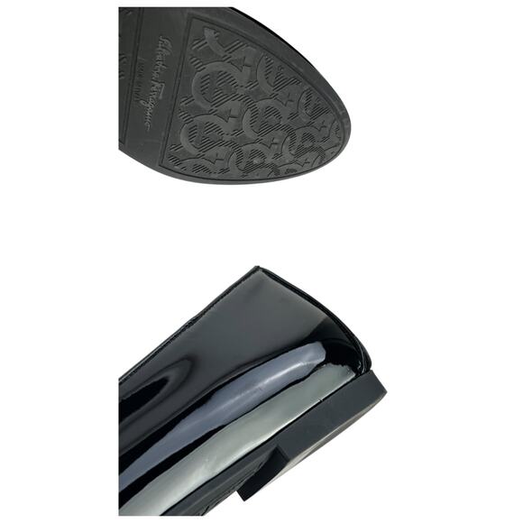 Ferragamo Gancini Patent Leather Loafers - Picture 8 of 8